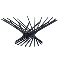 Metal Decorative Tray Minimalist Sculptural Fruit Bowl Black Wire Fruit Basket for Decorators, Kitchen Counter