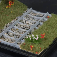 1:64 Scale Diorama Alloy Railroad Scenery Model Realistic Tree Model for Desk