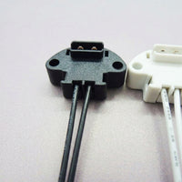 6a Rated Current Pin Base for LED Halogen Bulbs, Heat Resistant Teflon Wire for DIY Lighting, 20cm Long Medical Lamp Holder, Plastic Socket 250V