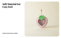 Soft Doll Display Pouch Cute Shape Design Small Doll Display Pouch Portable Apple Shaped Keychain Bag for Teens, Students, School, Daily Use, Handbags