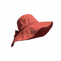 Lightweight Wide Brim Sun Hat Breathable Bowknot Sun Hat Adjustable Fit for Travel