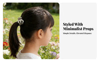Small Metal Hair Clasp Stylish Designs Mini Hair Jaw Clip Strong Hold Small Metal Hair Claw for Women, Girls
