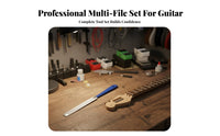 Precision Filing Guitar Slotting File Long-Lasting Metal Guitar Nut File Ergonomic Handle for DIY Hobbyists, Guitarists, Fretwork, Workshop