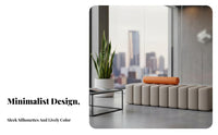 Upholstered Cube Seat Comfortable Seating Indoor Furniture Minimalist design Ottoman for Business Owners, Families, Waiting Room, display Cafe