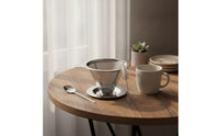 Reusable Coffee Filter with Spoon Easy to Clean Coffee Filter Cone Dripper Eco-Friendly Food-Grade for Home Baristas