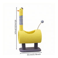 Cat Climbing Tree with Tunnel Compact Cat Perch with Toy Snug Pet Environment