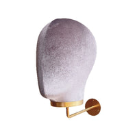 Wall Mannequin Head Soft Mannequin Head Stable Display Form for Salons, Dressing Room, Closet Organization