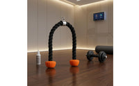 Orange Grip Ends Triceps Rope Handle Rubber Grips Tricep Rope Attachment Metal Connector Fitness Equipment Hanging Loop