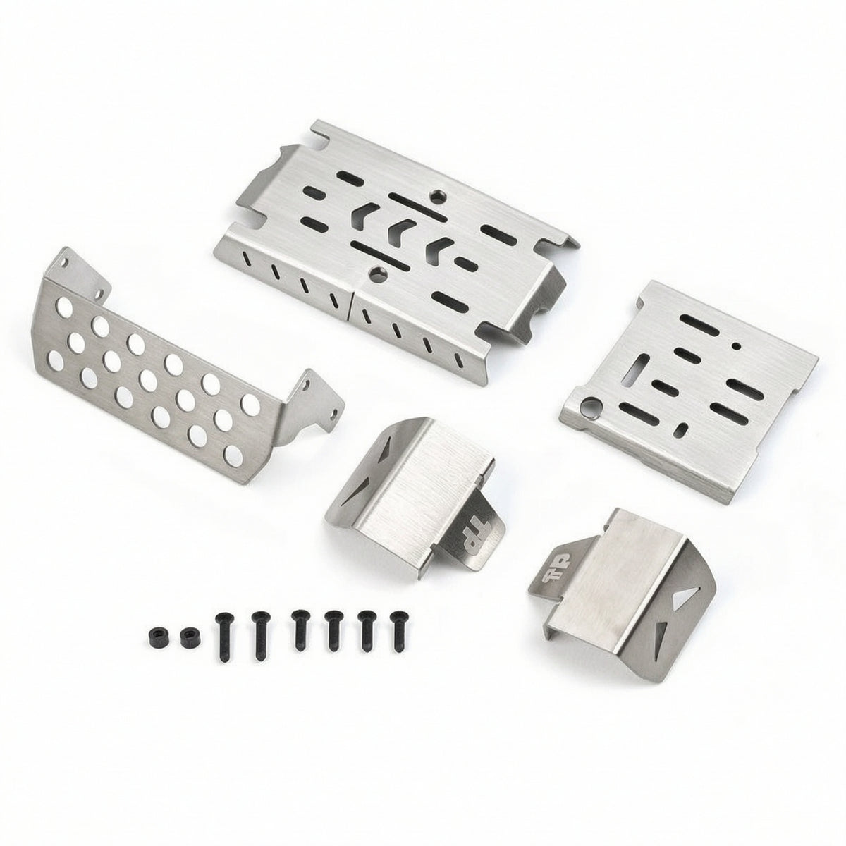 Undercarriage Guard Kit Heavy Duty Undercarriage Guard RC Skid Plate Sturdy Skid Plate Set for Rough-Terrain Driving, Trail Riding