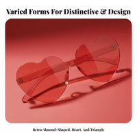 Exaggerated Look Triangular winged frame Sunglasses Vintage design Narrow winged frame Glasses Lightweight Frame sunglasses sun protective Protection for design enthusiasts, Young Adults, Parties, Holiday Events, Music concerts, Photo Shoots