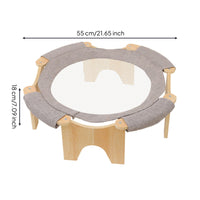 Elevated Cat Bed Sturdy Raised Cat Bed Furniture for Indoor