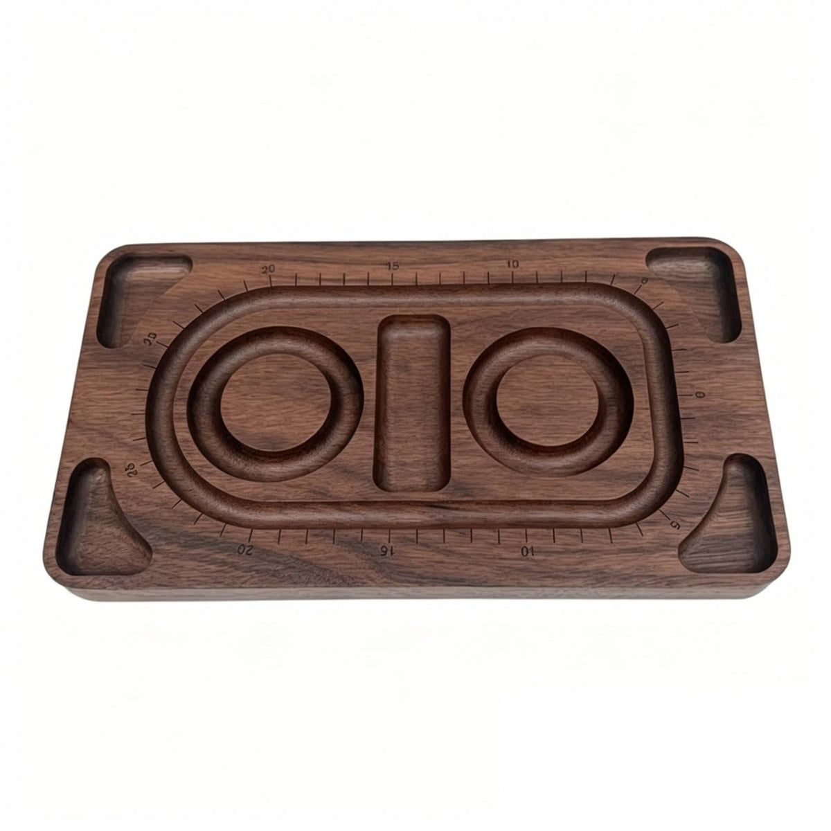 Single-Piece Molding Solid Wood Jewelry Display Natural Material Wooden Bracelet Sizing Tray Polished Surface Bracelet Measurement Tray Multifunctional for Crafters, Photography