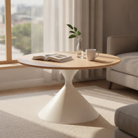 Round Side Table Minimalist Sculptural Side Table Modern Furniture for Living Room, Reading Corner