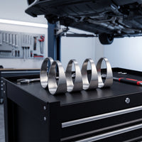 5 Pieces Exhaust Cutout Section 304 Stainless Exhaust Cutout Weld-in Pipe with Angled Cut Tig Welded Easy to Install