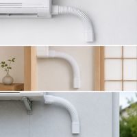 PVC Air Conditioner Pipe Decorative Cover for Indoor Outdoor AC Copper Tube Concealment and Beautification