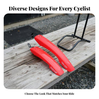 Mountain Bike Mudguard Set No-Tool Installation Fast-Release Bike Fenders Fast-Release Mudguard Set Long-Lasting