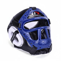 Taekwondo Headgear with Face Guard Wide Field of Vision Boxing Sparring Helmet