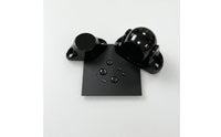 Door Stop Black Coated Door Stopper Rustproof for Rv, Cabins