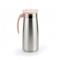 Brushed Metal Stainless Steel Water Pitcher Cold Stainless Steel Water Jug Modern Beverage Pitcher Elegant for Hosts, Servers, Kitchen