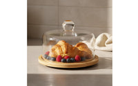 Cake Stand with Glass Dome Elegant Design Dome Lid Cake Stand Footed Dessert Pedestal Versatile Servingware Multifunctional