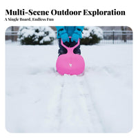 Thickened Design throughout the year Sled Wear-Resistant Lightweight Toboggan sturdyDuty Sliding Board Pull Strap for Children, Families, Parents, Grassy Hills, Sand Dunes, frozen precipitationy Slopes, cold-weather enjoyment
