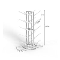 Space-Saving Balance Ball Storage Rack Large Capacity Half Balance Ball Storage Rack Sturdy Metal Frame Multi-Tier Equipment Stand Heavy-Duty for Mind-Body Studio Owners, Personal Trainers, Fitness Center