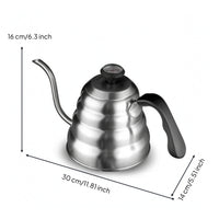 Hand Pour-over Kettle Stainless Steel Gooseneck Kettle Accurate Anti-Corrosion for Baristas, Home Kitchen, Cafe