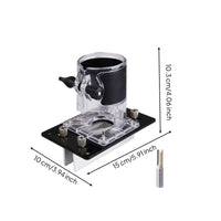 Hidden Connector Jig Precision Cabinet Router Guide Transparent Shield