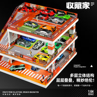 Collector 1:64 Scale Parking Garage Toy with Light and Storage