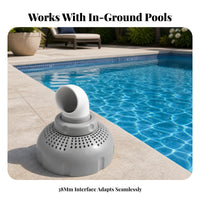 Rotating Inlet Nozzle 360° Rotatable Adjustable Pool Nozzle 38 Mm Connection Eyeball Inlet Jet