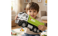 Alloy Dump Truck Toy Pull-Back Dump Truck with Working Bed Diecast Realistic for Children, Boys, Toddlers, Sandbox, Playroom