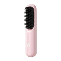 Rechargeable Cordless Hair Straightener Brush Portable Straightening Brush with Negative Ions Adjustable Temperature Frizz-Reducing for Travelers