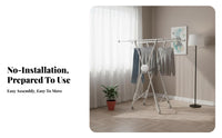 X-Frame Foldable Drying Rack Floor-Standing Accordion Drying Rack Space-Saving
