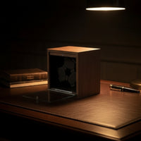 Wooden Watch Winder Box Rotating Automatic Watch Winder Compact Display Case Tabletop for Dresser, Bedroom