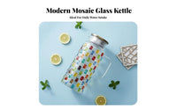 High Temperature Resistant Glass Pitcher Set Large Capacity Water Carafe with Glasses Hot/Cold Use for Families, Adults, Home, Kitchen, BBQs