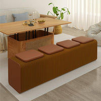 Accordion Bench Space-Saving Foldable Paper Bench Creative Design Expandable Paper Stool for Dining Room, Entryway, Bedroom