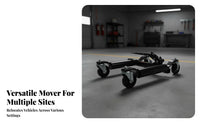 Hydraulic Wheel Mover 360° Swiveling Casters Hydraulic Tire Mover Heavy Duty Car Wheel Mover for Property Managers, Parking Lots, Workshop