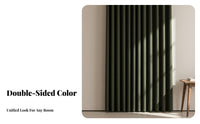 Double-Sided Thick Blackout Curtain Light Blocking Grommet Top Blackout Curtain Room Darkening Window Treatment Privacy Protection for Day Sleepers, Interior Designers, Homeowners, Bedroom, Office, Nursery