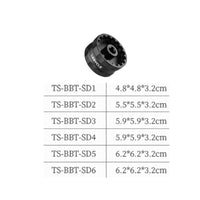 Double-endedEnded Bottom Bracket Socket Anti-Slip Bottom Bracket Removal Tool Machined Cycle Tool with Knurled Grip Compact for Mechanics, Bike Builders, Workshop