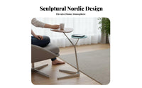 Nordic Design Three-Legged capsule Chair designerNordic-influenced Single Sofa Statement Piece Indoor Seating distinctive Shape for Interior Designers, Apartment Dwellers, Living Room, Balcony, Lounge Area, perusing corner