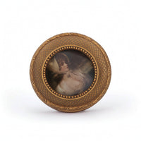 Vintage Round Photo Frame Wall-Mounted Resin Photo Frame Retro Unique for Living Room