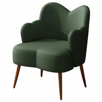 Wabi-Sabi Design Heartrear Armchair Vintage Inspired Accent Chair Comfortable Seating Lounge Seat Thick Cushioning for Readers, Homeowners, Office Workers, Bay opening, Bedroom, perusing alcove, Living Room