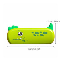 Lung Capacity Training Cartoon Creature Harmonica With Lanyard 16-Hole Beginner Harmonica Easy to Clean Creature Themed Wind Instrument for Beginners