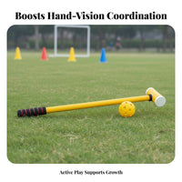 Hand-Eye Coordination Training children's Plastic Croquet Set Sensory Development Child S Croquet Set Outdoor Fun for Girls, Family, Park