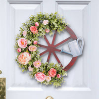 Watering Can Wreath Floral Wreath for Outdoor