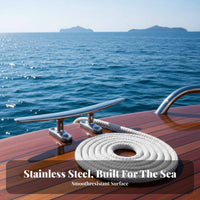Stainless Steel Dock Cleat Sturdy Duty Yacht Rope Cleat Rust Resistant for Marina Crew, Pier
