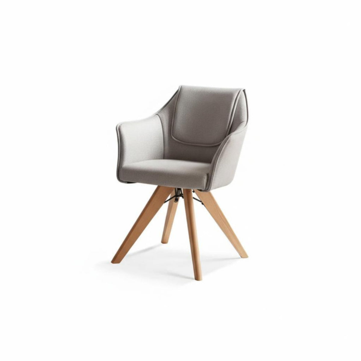 Highspring-back padding Upholstered rotate Chair Stain-Resistant Fabric Accent Armchair sturdy Wood Legs Lounge Seating Minimalist Design for Readers, Adults, Homeowners, Living Room, Balcony, Home Office, literary corner