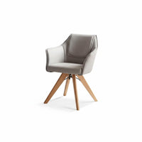 Highspring-back padding Upholstered rotate Chair Stain-Resistant Fabric Accent Armchair sturdy Wood Legs Lounge Seating Minimalist Design for Readers, Adults, Homeowners, Living Room, Balcony, Home Office, literary corner