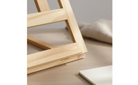 2 in 1 Portable Art Easel Set Writing Ledge Foldable Drawing Easel Sturdy Wooden Sketch Board Non-Slip Feet for Studio