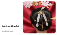 Traditional Chinese Attire Headdress Ornamental Avian Figure Motif Traditional Chinese Attire Headpiece Elegant Design Ancient Design Hair Ornament